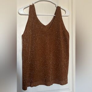 Gold Woven Tank Top